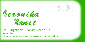 veronika manit business card